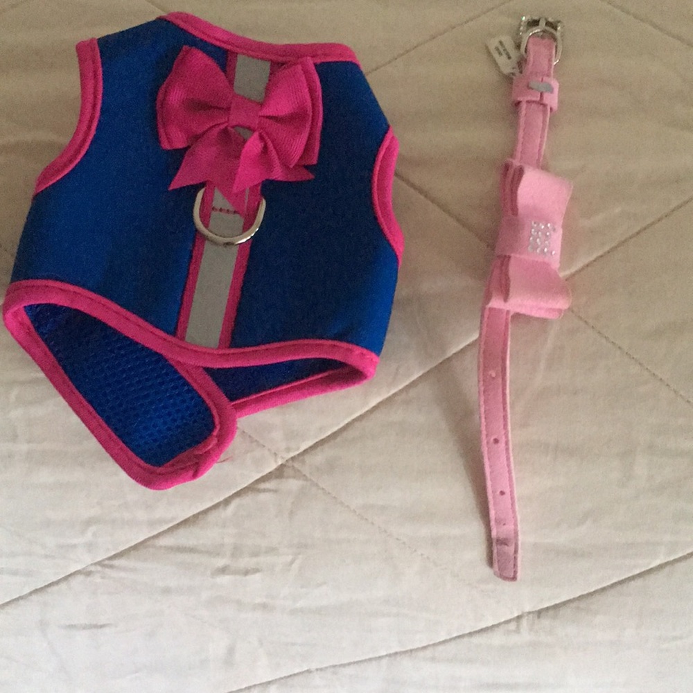 Small dog harness combo
